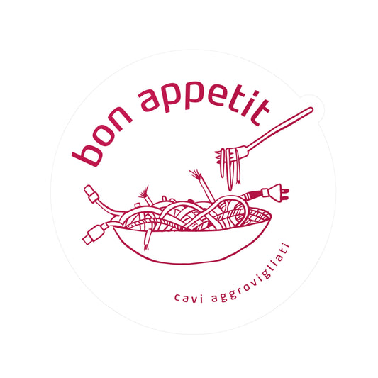 bon appetit - Kabelsalat | Vinyl Kiss-Cut Stickers