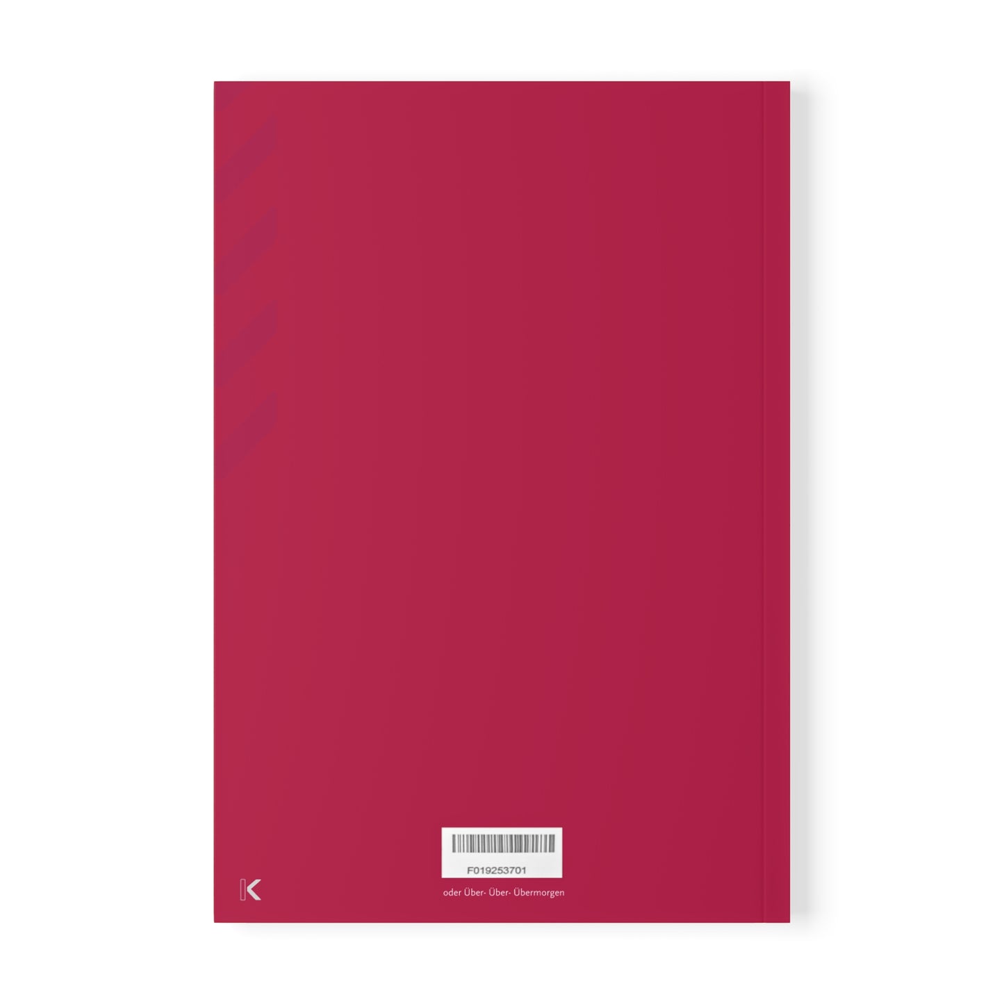 Rückseite Notizbuch